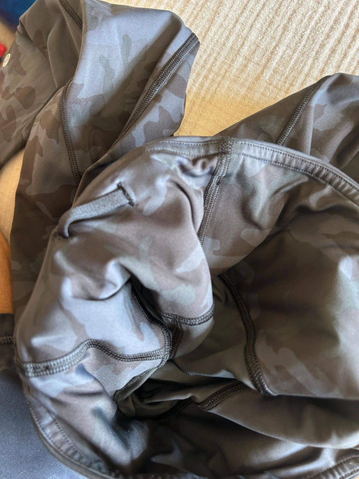Lululemon Fast and Free Crop II 19" *Non-Reflective Incognito Camo Multi Grey US4/ UK8
