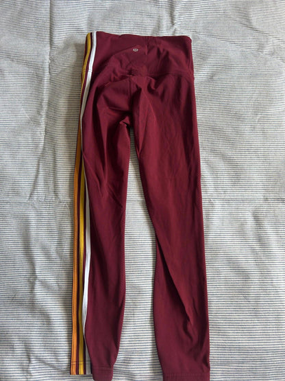 Lululemon Woman’s Take A Hint 7/8 Tight *25" Deep Rouge Size US4/ UK8