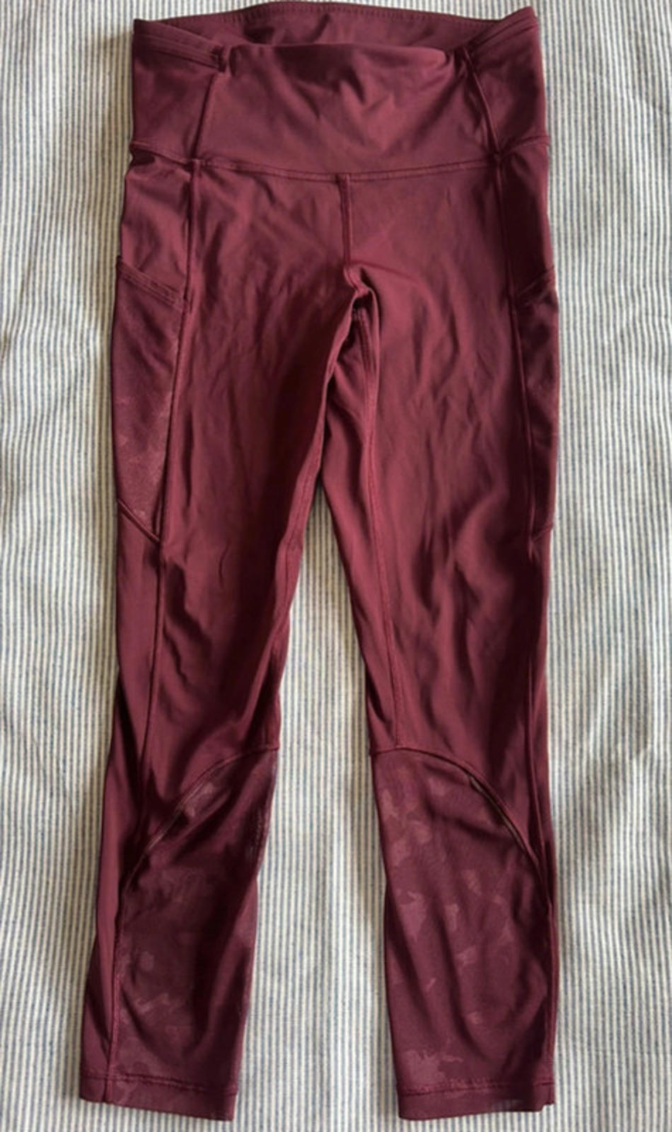 Lululemon Fast and Free Crop Leggings 23" *Mesh