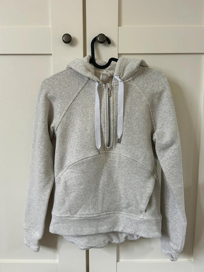 Lululemon Catch A Moment Soft Hoodie Heathered Light Ivory / Light Ivory US4/ UK8