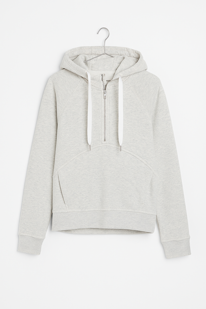 Lululemon Catch A Moment Soft Hoodie Heathered Light Ivory / Light Ivory US4/ UK8