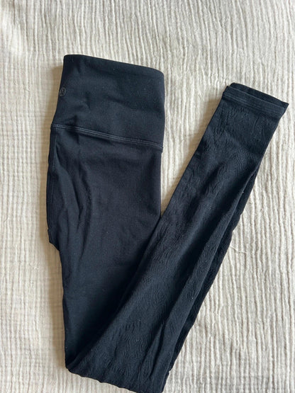 Lululemon Reveal Tight *Zen Expression Black US4 / UK8