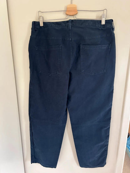 Lululemon Mens ABC Crop Trousers Relaxed *Utilitech True Navy