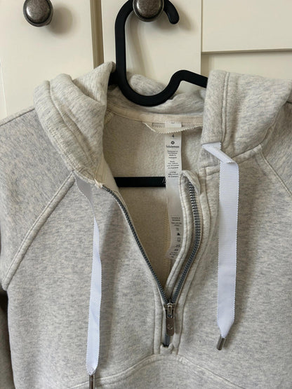 Lululemon Catch A Moment Soft Hoodie Heathered Light Ivory / Light Ivory US4/ UK8